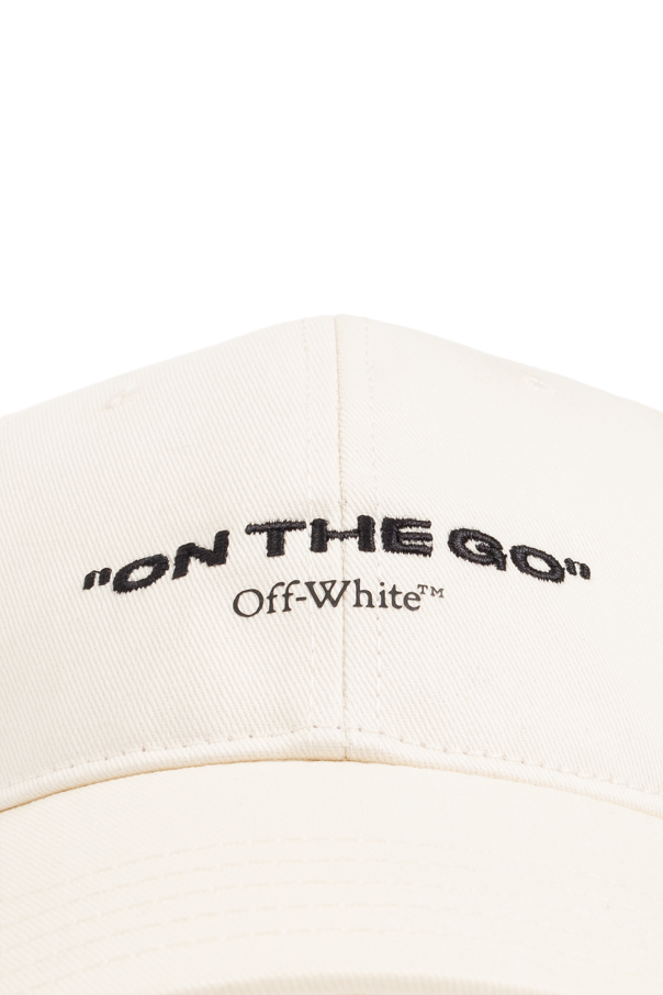 off white baseball hat